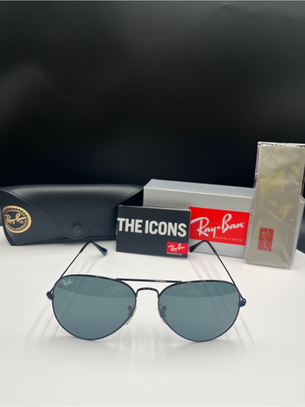 Ray-Ban Aviator Classic RB3025 Black Grey Lens 58mm Unisex